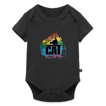 Cat - Baby Premium short-sleeve bodysuit - black - Front