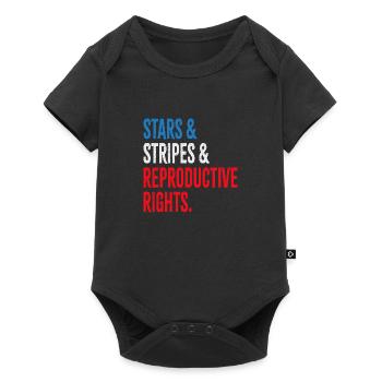 Stars & Stripes & Reproductive Rights - Baby Premium short-sleeve bodysuit - black - Front