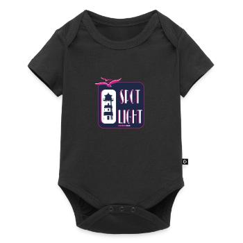 Cool phare motif mer côte plage cadeau - Body à manches courtes Premium Bébé - noir - Devant