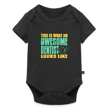This Is What An Awesome Dentist Looks Like Present - Baby Premium short-sleeve bodysuit - black - Front
