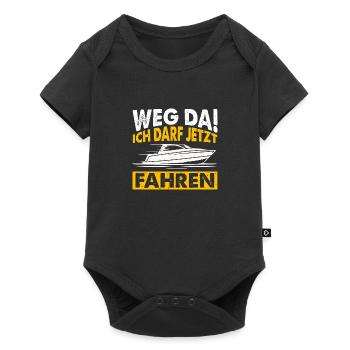 Motorboot Boot Fahren Sportboot Führerschein Gesch - Baby Premium Kurzarmbody - Schwarz - Vorne