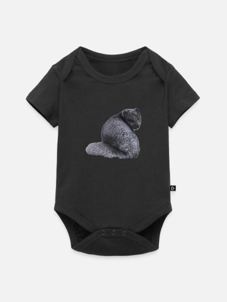 Fuchswelpe - Baby Premium Kurzarmbody - Schwarz
