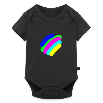 MÉLANGE COLOR RAINBOW - Body à manches courtes Premium Bébé - noir - Devant