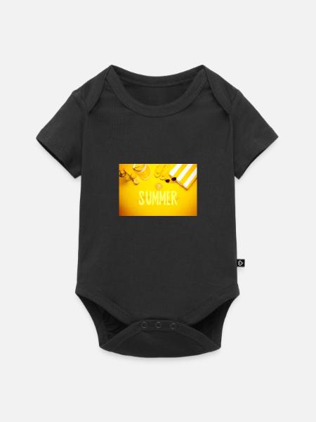 Sommerzeit - Baby Premium Kurzarmbody - Schwarz