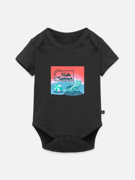 Hallo Sommer, Hallo Sommer - Baby Premium Kurzarmbody - Schwarz