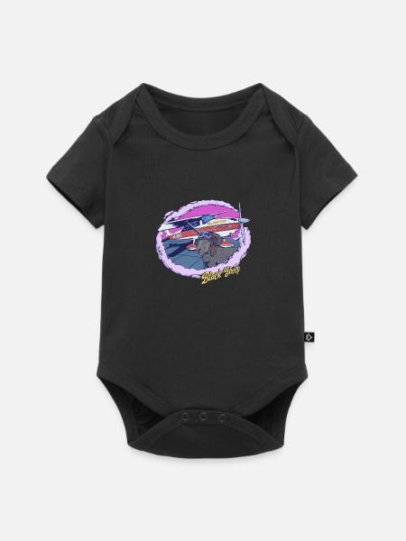 Cessna Black Sheep - Baby Premium Kurzarmbody - Schwarz