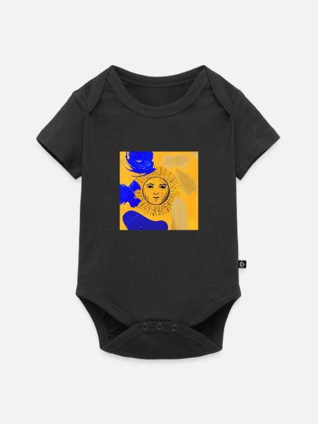 Sun - Baby Premium Kurzarmbody - Schwarz