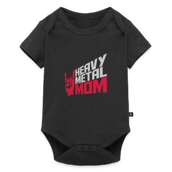 Heavy Metal Mom Logo - Body à manches courtes Premium Bébé - noir - Devant