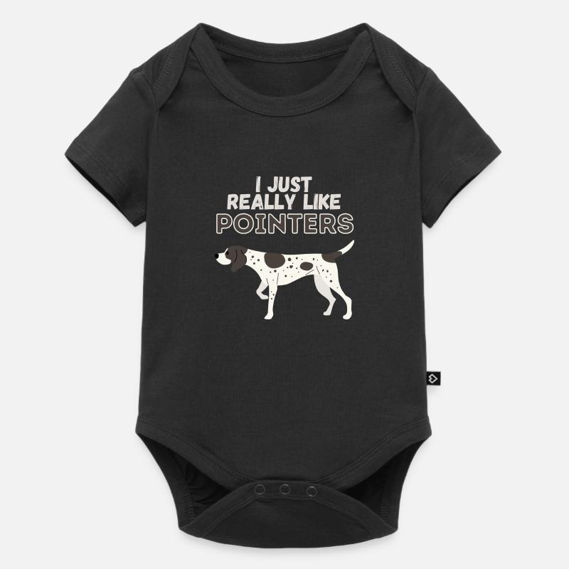 J’aime vraiment Pointers Dog Gift - Body à manches courtes Premium Bébé - noir