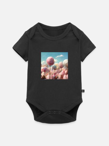 Cottoncandyville - Baby Premium Kurzarmbody - Schwarz