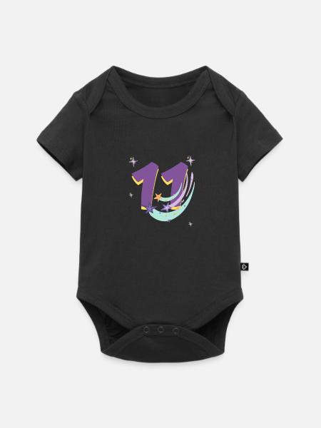 11-jähriges Jubiläum (11-jähriges Geschenk) - Baby Premium Kurzarmbody - Schwarz