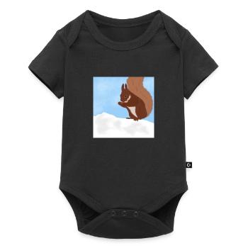 Squirrel - Baby Premium short-sleeve bodysuit - black - Front