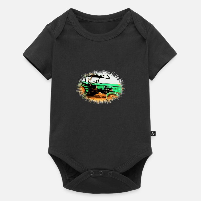 Traktor - Baby Premium Kurzarmbody - Schwarz