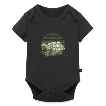 Tortue - Body à manches courtes Premium Bébé - noir - Devant