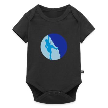 Climb the summit Climbing Silhouette - Baby Premium short-sleeve bodysuit - black - Front
