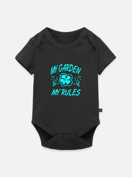 Garten - Baby Premium Kurzarmbody - Schwarz
