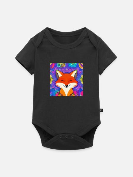 Kleiner Fuchs - Baby Premium Kurzarmbody - Schwarz