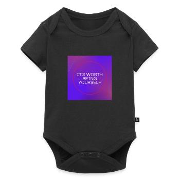Cela vaut la peine d’être vous-même - Body à manches courtes Premium Bébé - noir - Devant