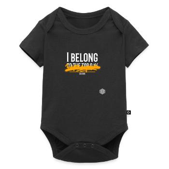 highperformer top 1% rich funny - Baby Premium short-sleeve bodysuit - black - Front