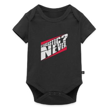 me sarcastic never quote - Baby Premium short-sleeve bodysuit - black - Front