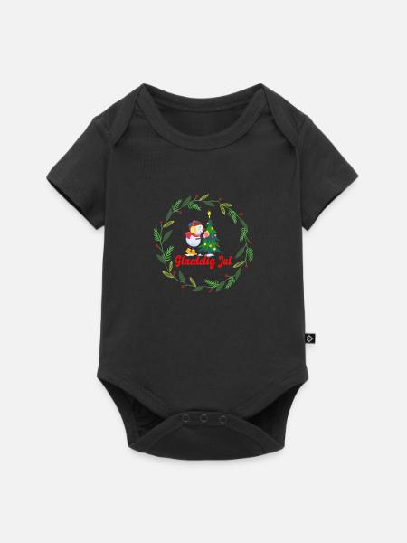 FROHE WEIHNACHTEN - Baby Premium Kurzarmbody - Schwarz
