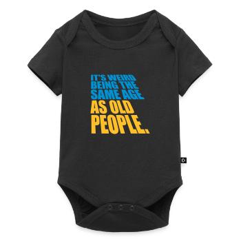 being old people age - Baby Premium short-sleeve bodysuit - black - Front