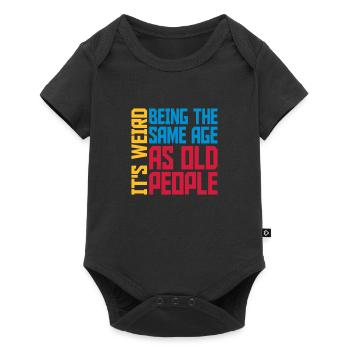 being old people age - Baby Premium short-sleeve bodysuit - black - Front