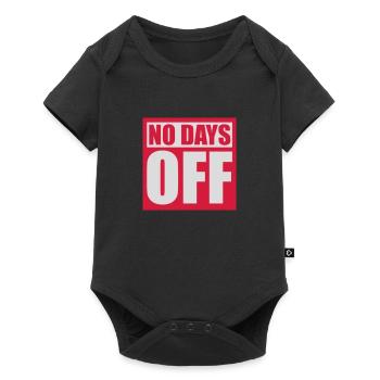 pas de jours de congé devis - Body à manches courtes Premium Bébé - noir - Devant