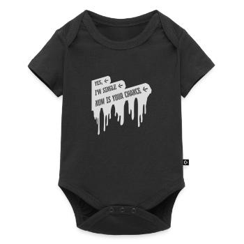 célibataire maintenant votre chance - Body à manches courtes Premium Bébé - noir - Devant