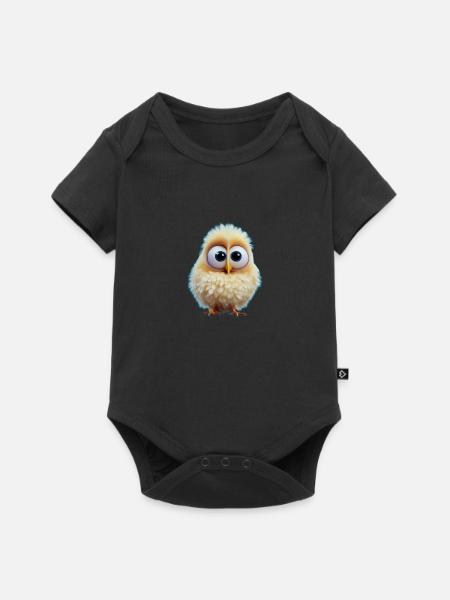 Kücken 7 - Baby Premium Kurzarmbody - Schwarz