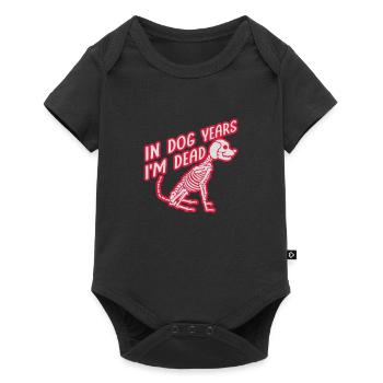 in dog years Dead - Baby Premium short-sleeve bodysuit - black - Front