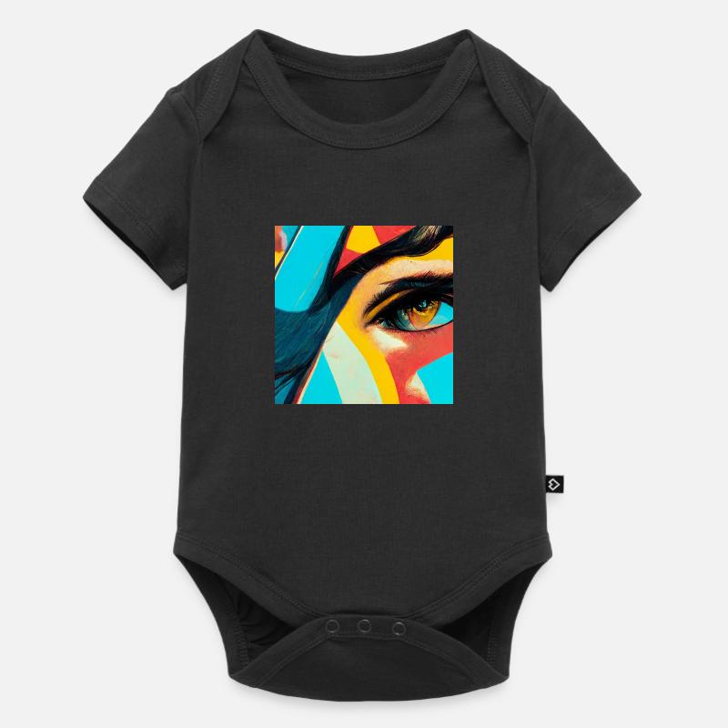 comic pop art - Baby Premium short-sleeve bodysuit - black