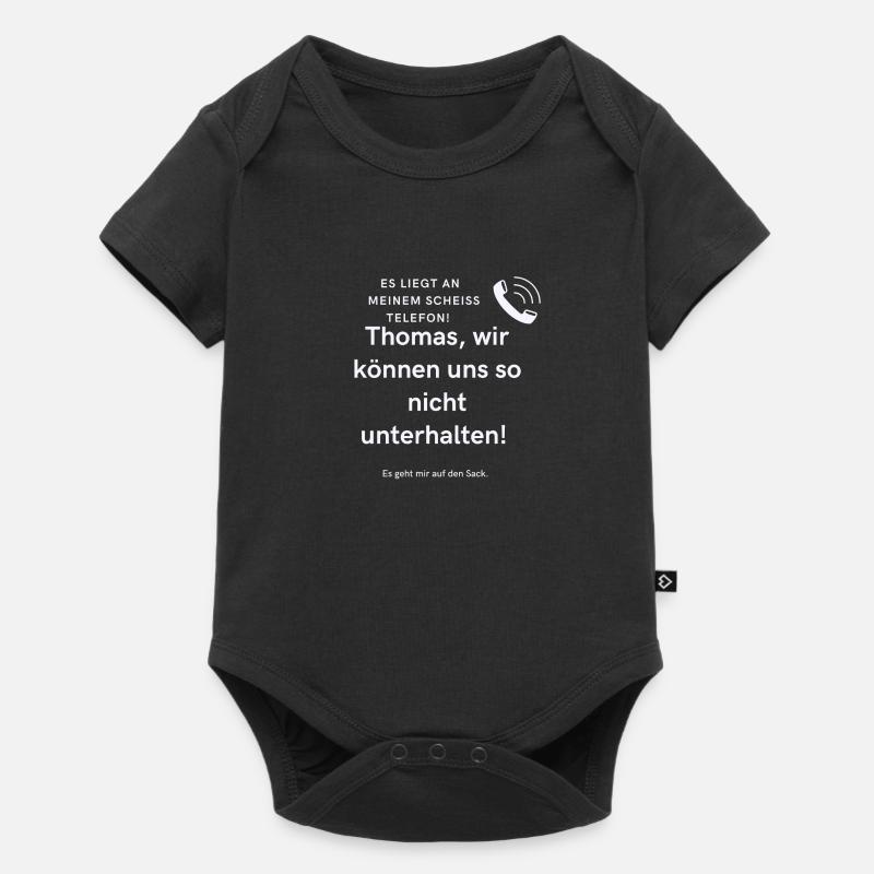 Thomas, wir können uns so nicht unterhalten! - Baby Premium Kurzarmbody - Schwarz