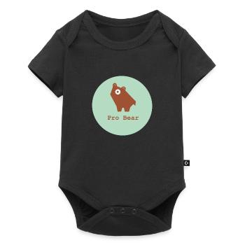 Pro Baer, Pro Natura, Pro Brownbaer - Baby Premium short-sleeve bodysuit - black - Front