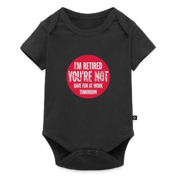 have fun at work - Baby Premium short-sleeve bodysuit - black - Front