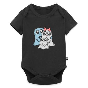 Couple Parents Fantômes Enfant - Body à manches courtes Premium Bébé - noir - Devant