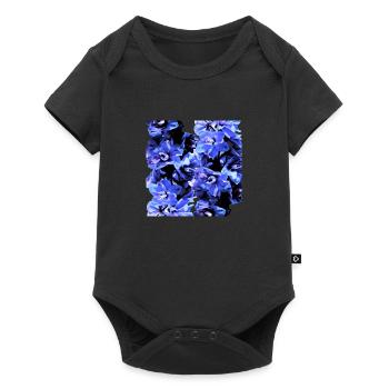 Hyacinth blue - Baby Premium short-sleeve bodysuit - black - Front