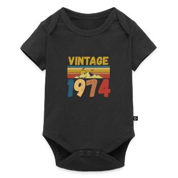 vintage 1974 - Baby Premium short-sleeve bodysuit - black - Front