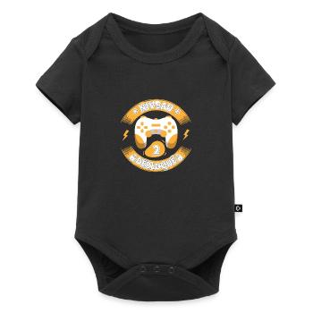 Niveau 2 Anniversaire débloqué 2 ans Gamer - Body à manches courtes Premium Bébé - noir - Devant