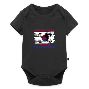South Korea Football 2022 Korea football fan - Baby Premium short-sleeve bodysuit - black - Front