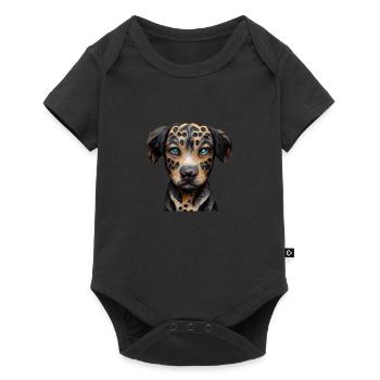 Chien léopard Catahoula - Body à manches courtes Premium Bébé - noir - Devant