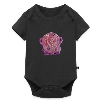 Purple Kröte - Baby Premium Kurzarmbody - Schwarz - Vorne