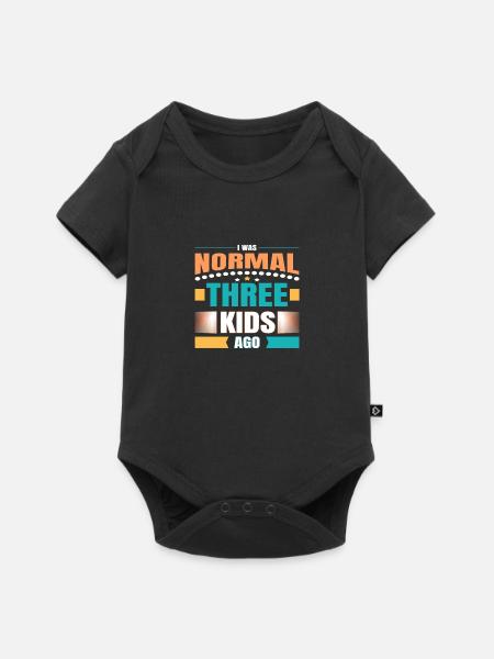 Mumie - Baby Premium Kurzarmbody - Schwarz