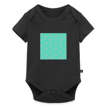 Chinesisches Muster - Baby Premium Kurzarmbody - Schwarz - Vorne