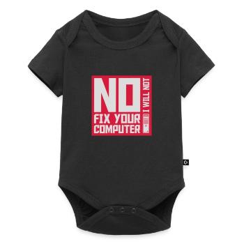 not fix your computer - Baby Premium short-sleeve bodysuit - black - Front