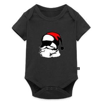 Christmas Hat Santa Claus Christmas Vector - Baby Premium short-sleeve bodysuit - black - Front