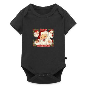 Frohe Weihnacht - Weihnachtsoutfit Kids - Baby Premium Kurzarmbody - Schwarz - Vorne