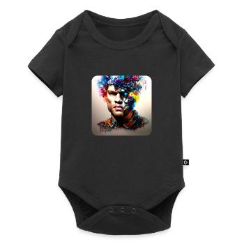 His deep rolling - Baby Premium Kurzarmbody - Schwarz - Vorne