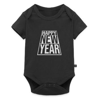 happy new year quote - Baby Premium short-sleeve bodysuit - black - Front