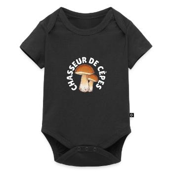 Chasseur de cèpes - Body à manches courtes Premium Bébé - noir - Devant